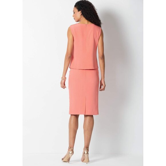 Butterick B6598 Lisette Sewing Pattern Misses Top & Skirt Ruched Fitted 6-14 - Picture 4 of 6